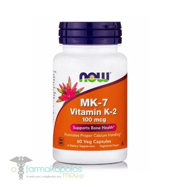 Now Foods MK7 (Vitamin K2) 100mcg, 60 vegcaps