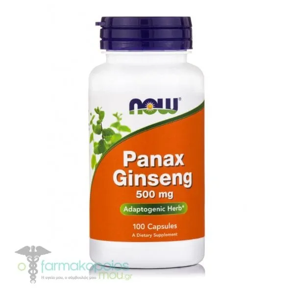 Now Foods Panax Ginseng 500mg, 100caps