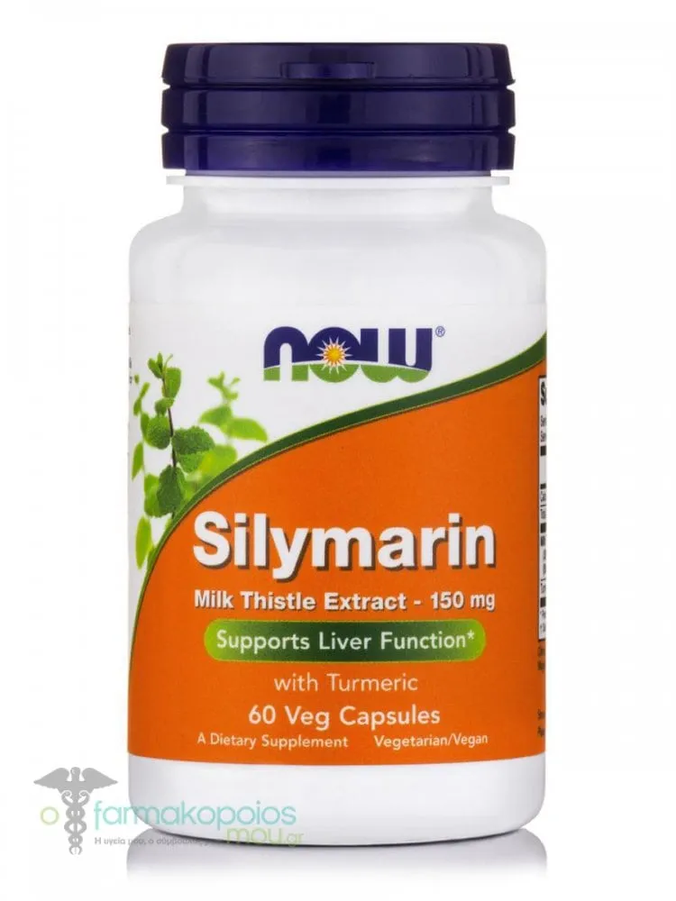 Now Foods Silymarin Milk Thistle Extract 150mg, 60vegcaps