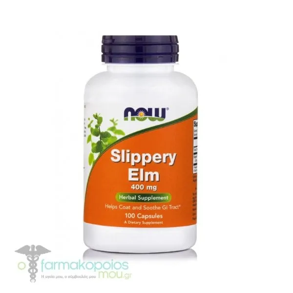 Now Foods Slippery Elm 400mg, 100caps