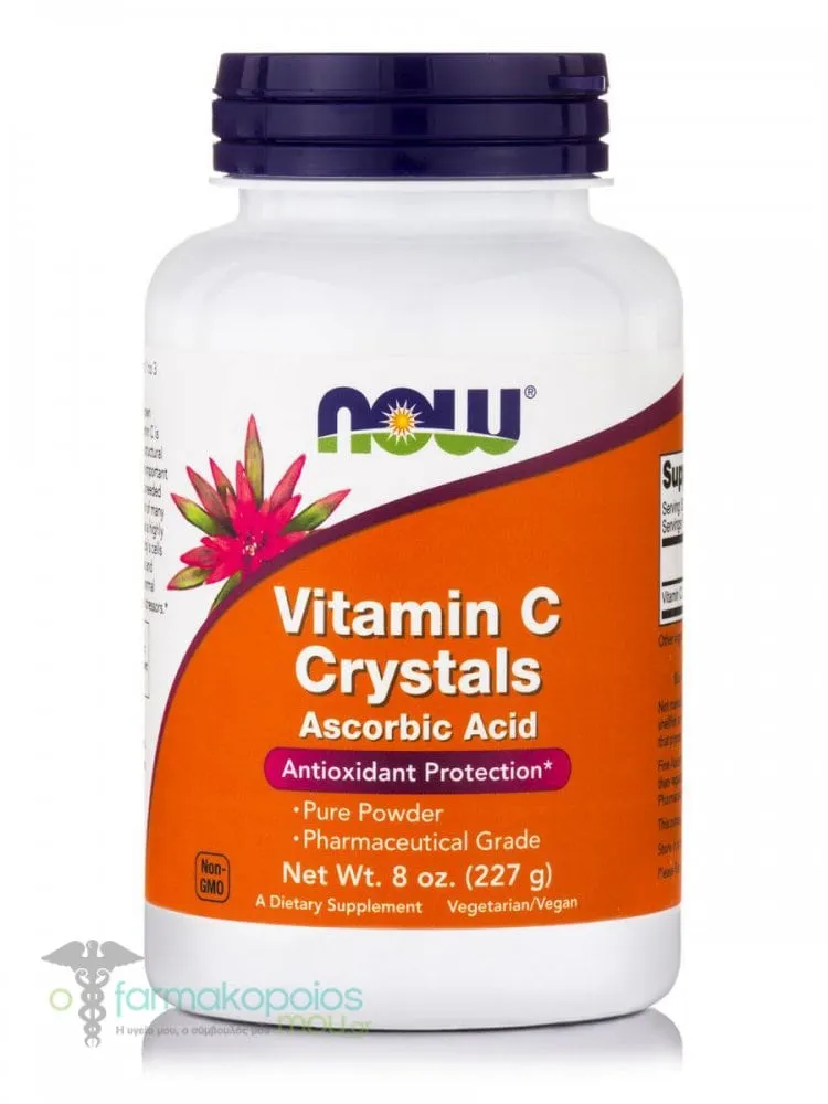 Now Foods Vitamin C Crystals Ascorbic Acid Powder, 227g