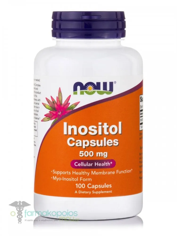Now Inositol 500mg, 100caps