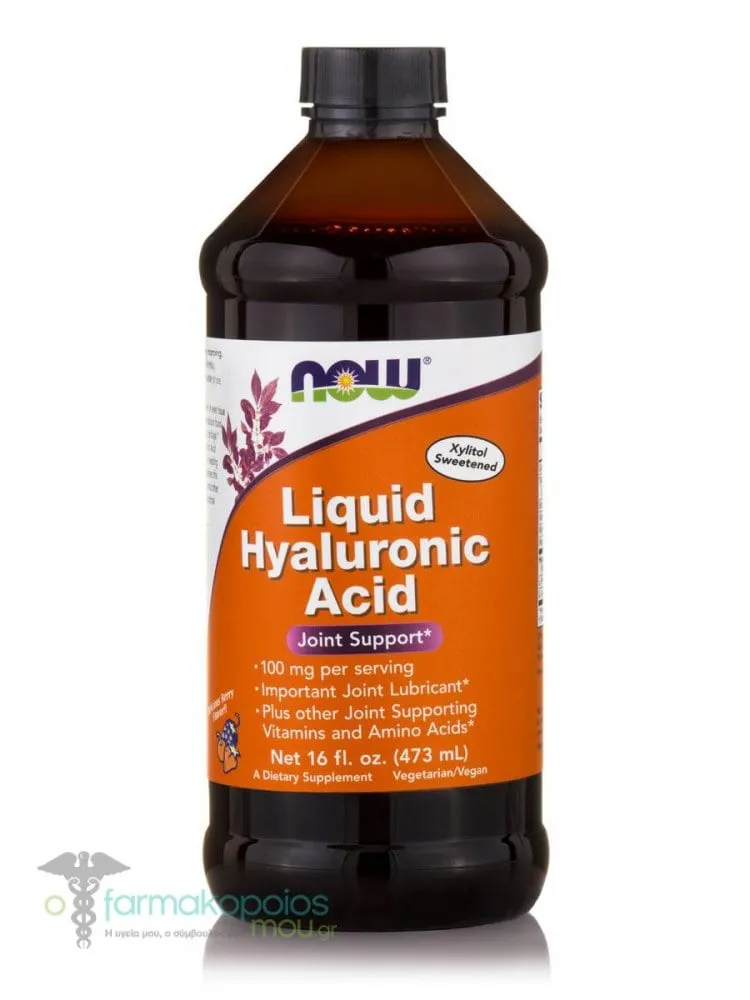 Now Foods Liquid Hyaluronic Acid 100mg (Vegetarian), 473ml