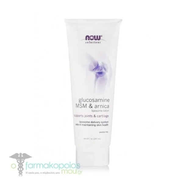 Now Solutions Glucosamine, MSM & Arnica Lotion, 237ml