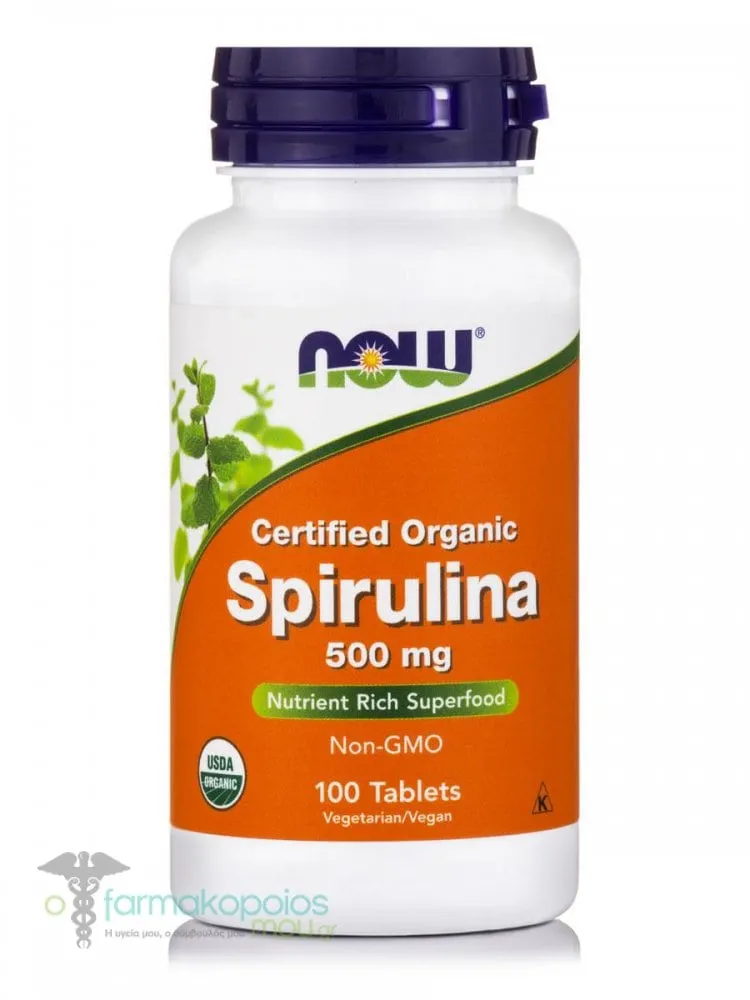 Now Foods Spirulina 500mg, 100tabs