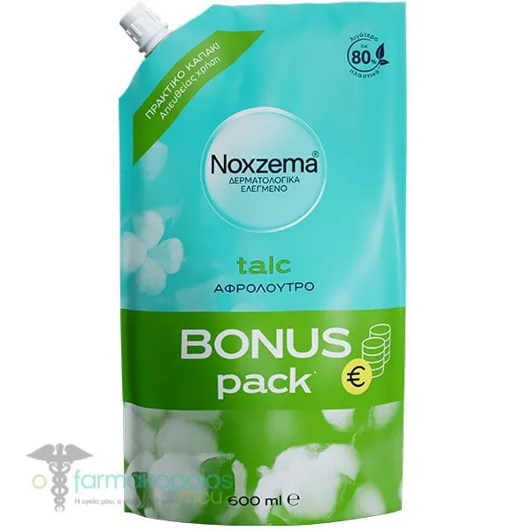 Noxzema Bonus Pack Talc Pampering Shower Gel, 600ml