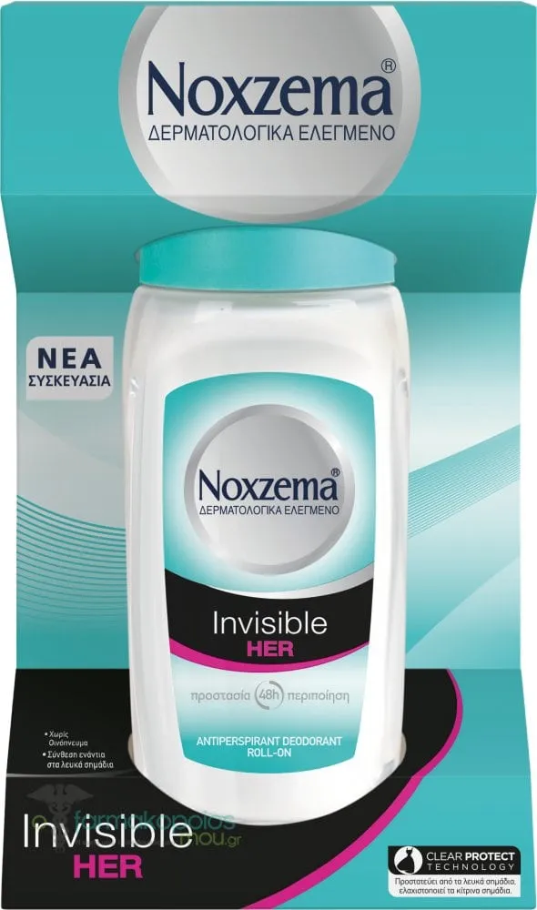 Noxzema Invisible Her Roll-On Deodorant, 50ml