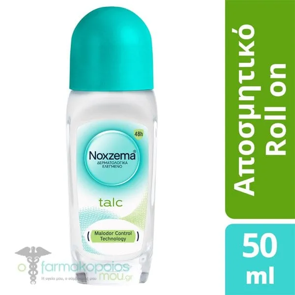 Noxzema Γυναικείο Roll On Αποσμητικό Talc, 50ml