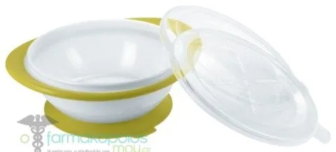 NUK Easy Learning Eating Bowl & 2 lids - Πρασινο