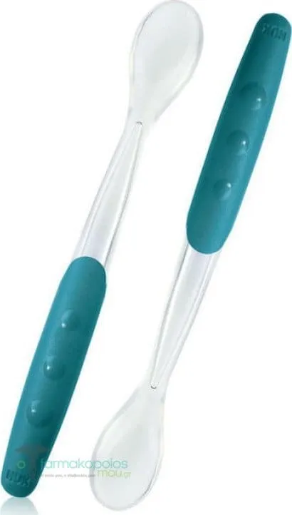 NUK Easy Learning Soft Feeding Spoon 4m+, 2pcs - Μπλέ
