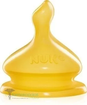 NUK First Choice Latex Teat 6m+ Size 2 Quick Flow, 1pc