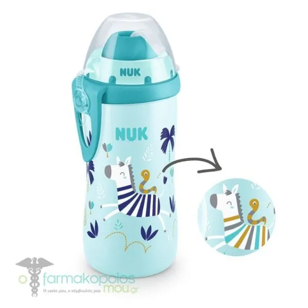 NUK First Choice Flexi Cup Changes Colour 12m+, 300ml - Μπλέ