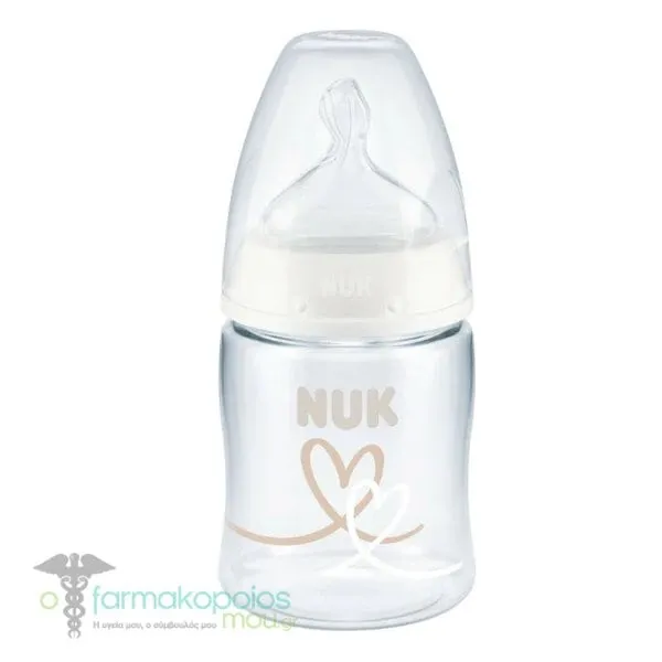 Nuk First Choice Plus Πλαστικό Μπιμπερό 0-6m, 150ml - 008 Λευκό