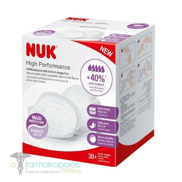 NUK High Performance Breast Pads, 30pcs
