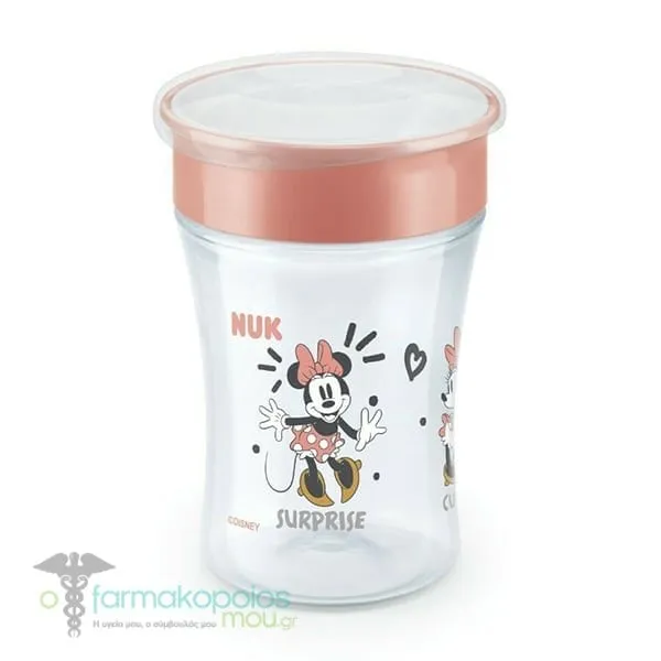 NUK Magic Cup Disney Baby 8m+, 230ml - Σομόν-Minnie