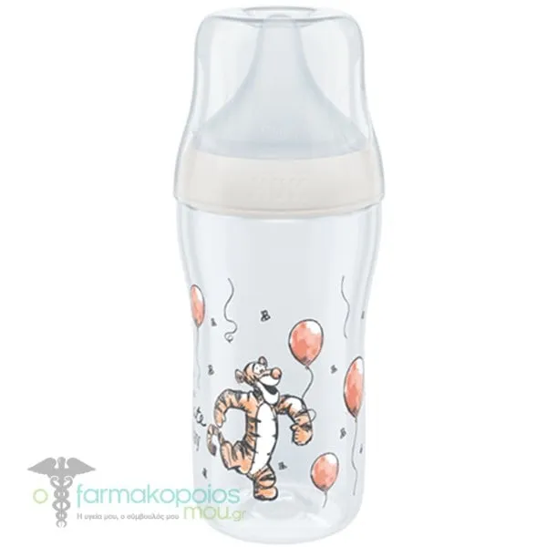 Nuk Perfect Match Bottle PP Medium 3m + Animation, 260ml - Τίγρης