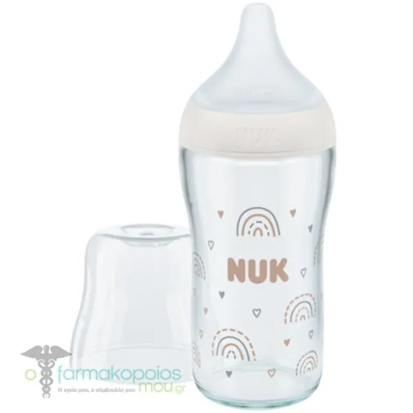 Nuk Perfect Match Bottle PP Medium 3m+, 260ml - Ουράνιο Τόξο