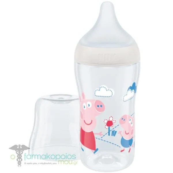 Nuk Perfect Match Bottle PP Medium 3m + Animation, 260ml - Peppa