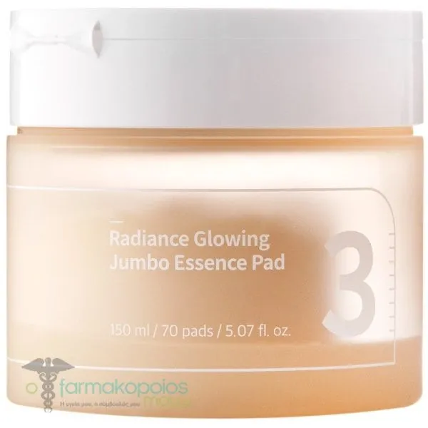 Numbuzin No.3 Radiance Glowing Jumbo Essence Pad, 70pcs