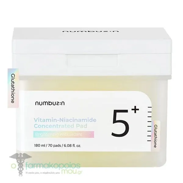 Numbuzin No.5 Vitamin Niacinamide Concentrated Pad, 70pcs