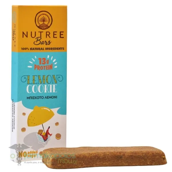 Nutree Protein Bar Lemon Cookie Μπάρα Πρωτεΐνης με Γεύση Μπισκότο Λεμονιού, 50gr