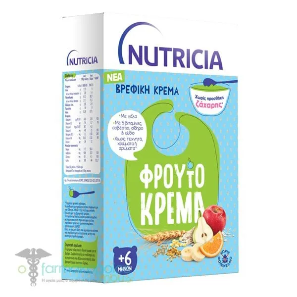 Nutricia Βρεφική Κρέμα Φρουτόκρεμα από 6m+, 250g