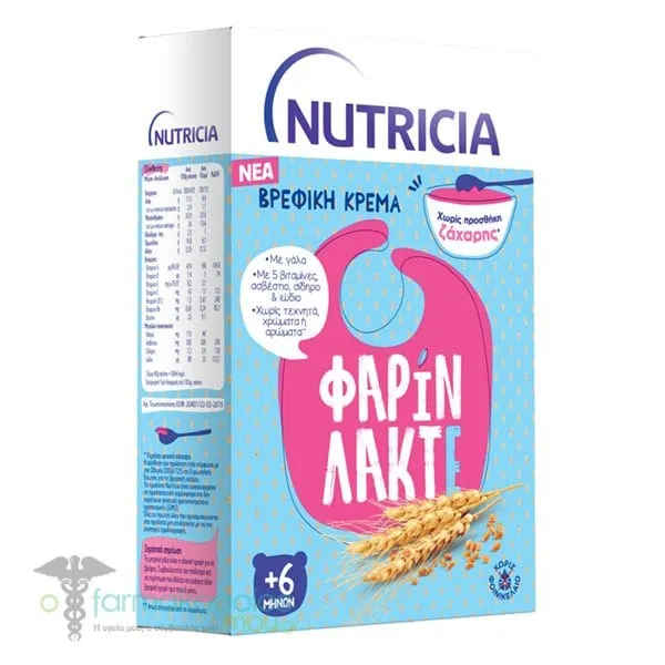 Nutricia Βρεφική Κρέμα Φαρίν Λακτέ από 6m+, 250g