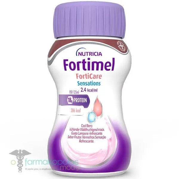 Nutricia Fortimel FortiCare Sensations Βατόμουρο, 125ml