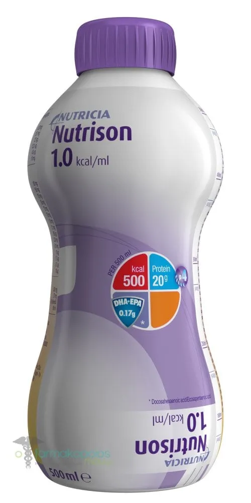 Nutricia Nutrison Πλήρες Θρεπτικό Διάλυμα για Σίτιση μέσω Καθετήρα, 500ml