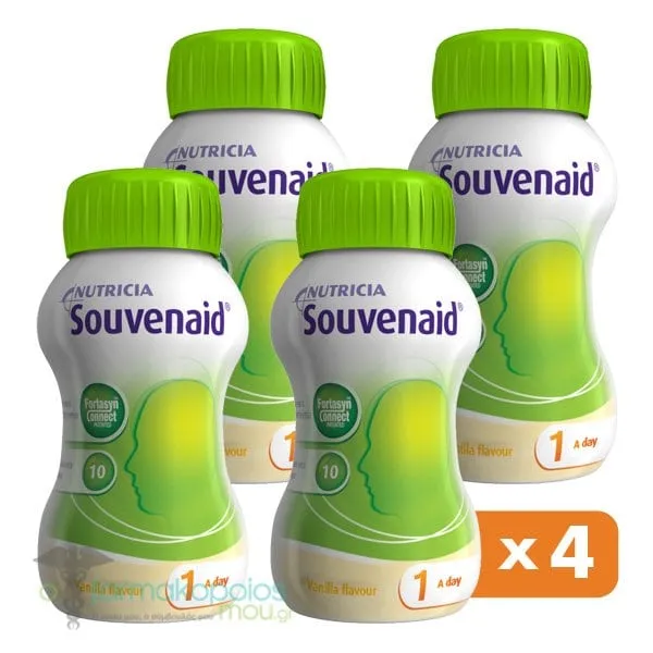 Nutricia Souvenaid Vanilla, 4 x 125ml