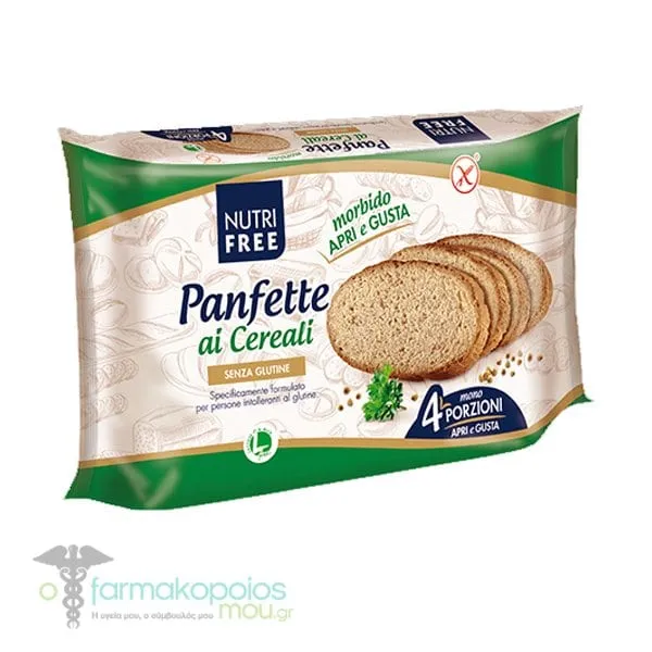 NutriFree Sliced Cereal Bread Gluten Free, 320gr