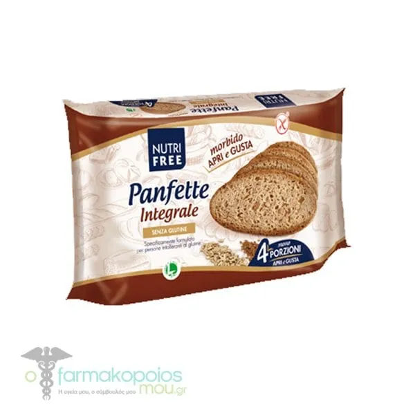NutriFree Sliced Whole Bread Gluten Free, 340gr