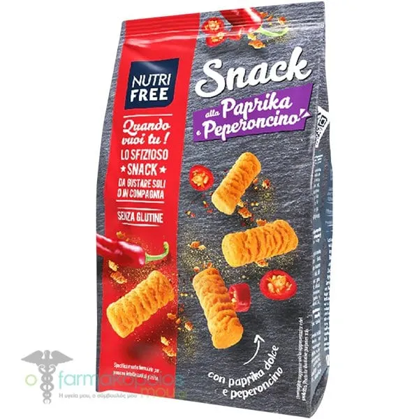Nutrifree Alla Paprika Peperoncino Snack Gluten Free, 100gr