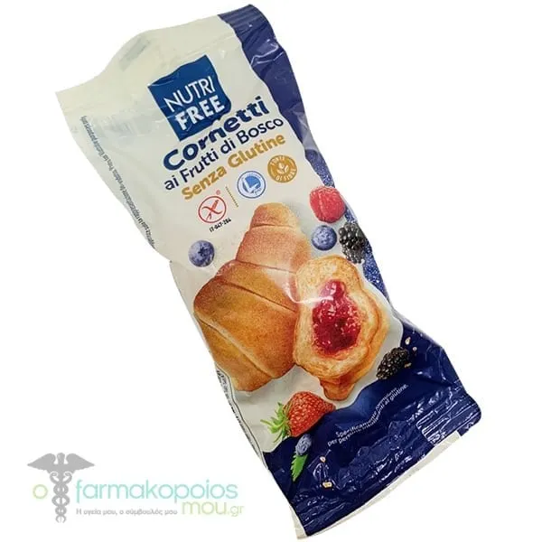 Nutrifree Cornetti Ai Frutti Di Bosco Croissant with Forest Fruit Filling Gluten Free, 60gr
