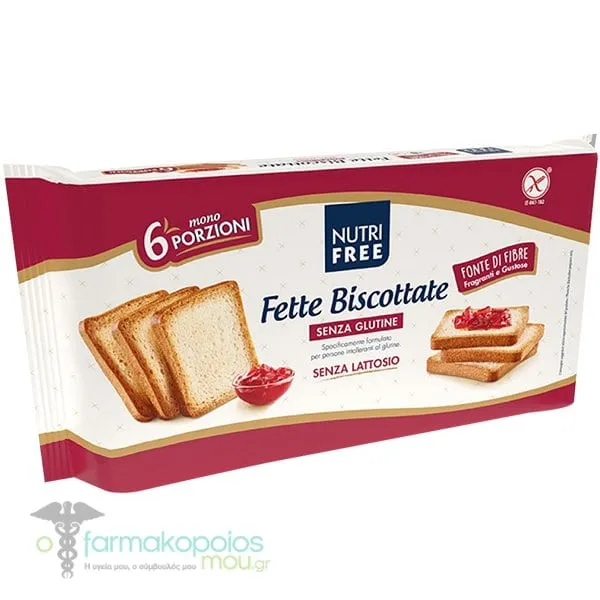 Nutrifree Fette Biscottate Gluten Free Biscotti, 25gr