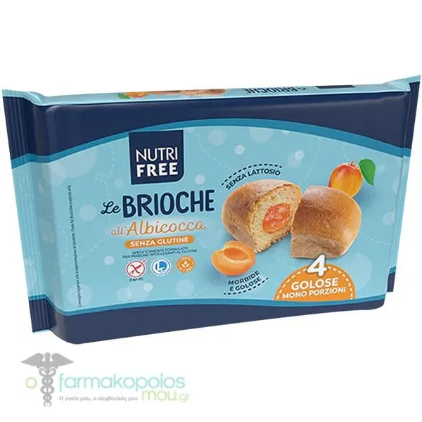 Nutrifree Le Brioche All Albicocca with Gluten Free Apricot Stuffing, 50gr
