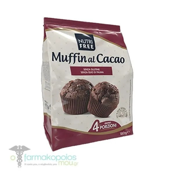 NutriFree Muffins with Cocoa Gluten Free, 180gr