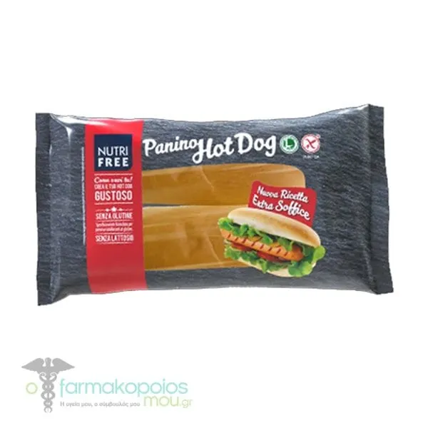 NutriFree Panino Hot Dog Gluten Free, 180gr