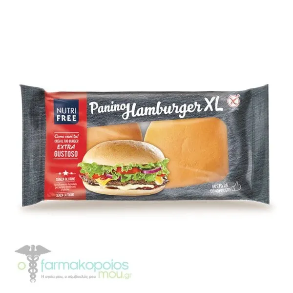 Nutrifree Hamburger Bread XL Gluten Free, 200g