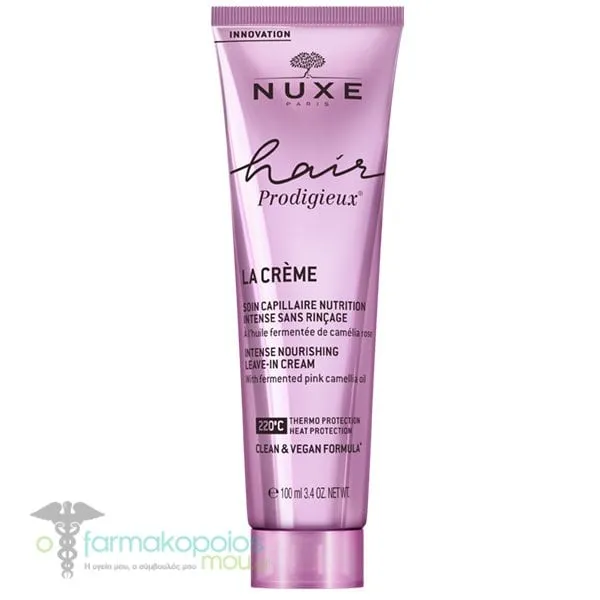 Nuxe Hair Prodigieux Leave-In Cream Κρέμα Μαλλιών για Αναδόμηση & Θρέψη με Εκχύλισμα Ελαίου Ροζ Καμέλιας, 100ml