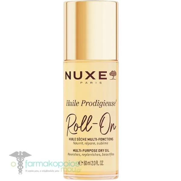 Nuxe Huile Prodigieuse Ξηρό Λάδι για Πρόσωπο, Σώμα & Μαλλιά σε Roll On, 60ml