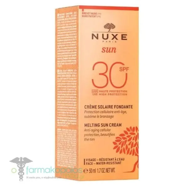 Nuxe Sun Melting Sun Cream for Face SPF30, 50ml