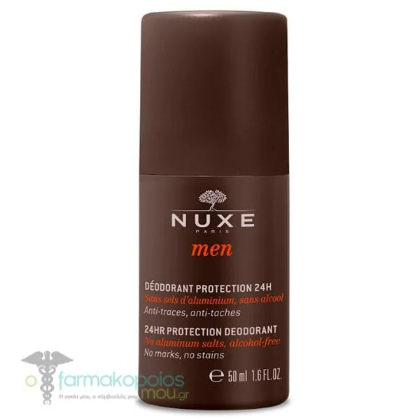 Nuxe Men Roll-On Deodorant 24h Protection, 50ml
