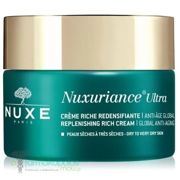 Nuxe Nuxuriance Ultra Replenishing Rich Cream Global Anti-Aging for Dry to Very Dry Skin, 50ml