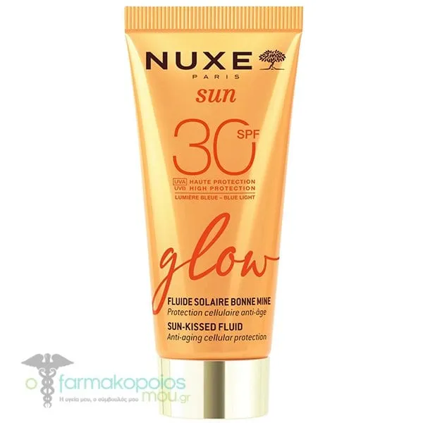 Nuxe Sun Glow Cream Αντηλιακή Λοσιόν Προσώπου SPF30, 40ml