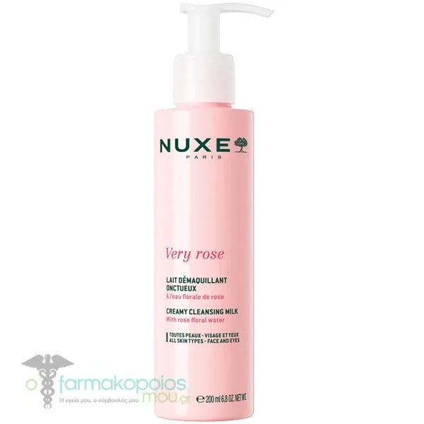 Nuxe Very Rose Γαλάκτωμα Καθαρισμού & Ντεμακιγιάζ, 200ml