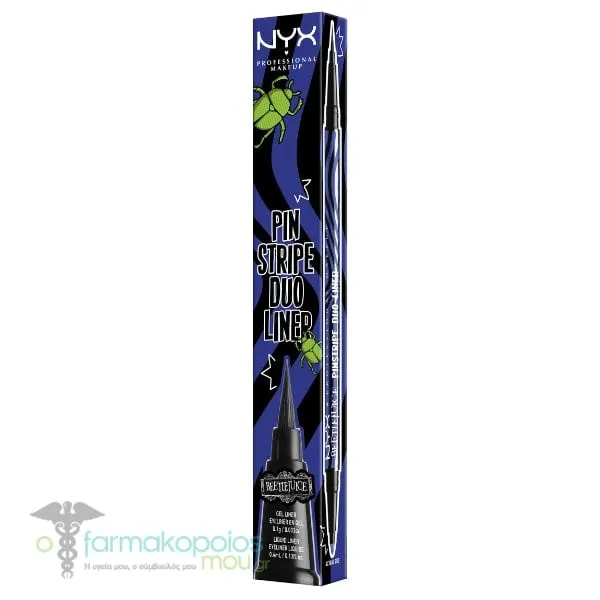 NYX PROFESSIONAL MAKE UP Beetlejuice Pinstripe Duo Liner, 1pc - Black - Purple