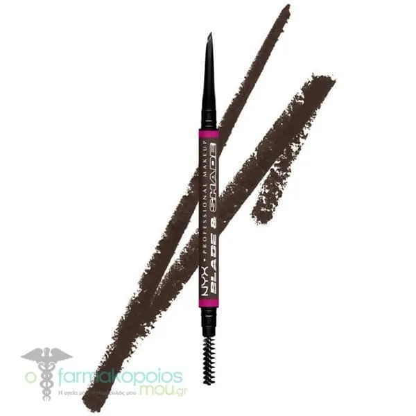 NYX PROFESSIONAL MAKE UP Blade & Shade Dual Edge Brow Pencil, 1pcs - Ash Brown