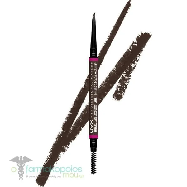 NYX PROFESSIONAL MAKE UP Blade & Shade Dual Edge Brow Pencil, 1pcs - Espresso