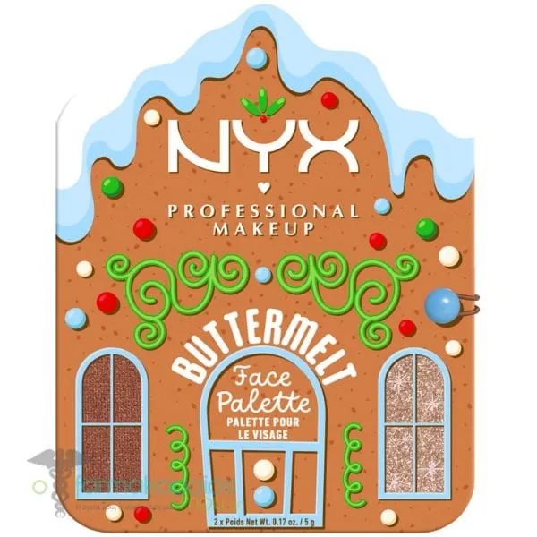 NYX PROFESSIONAL MAKE UP Buttermelt Face Palette Παλέτα Προσώπου 02 Deep, 1σετ (2x5g)